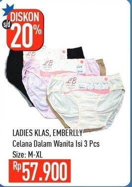 Promo Harga EMBERLLY Celana Dalam Wanita  - Hypermart