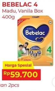 Promo Harga Bebelac 4 Susu Pertumbuhan Madu, Vanila 400 gr - Alfamart