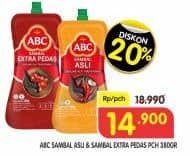 Promo Harga ABC Sambal Asli, Extra Pedas 380 gr - Superindo