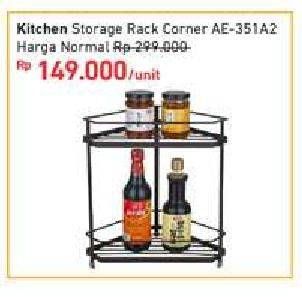 Promo Harga Kitchen Storage Rack Corner  - Carrefour