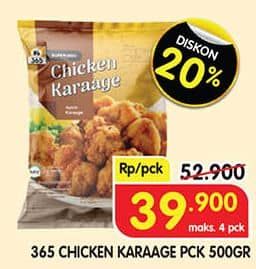 Promo Harga 365 Chicken Karage 500 gr - Superindo