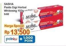 Promo Harga SASHA Toothpaste Whitening Siwak 150 gr - Indomaret
