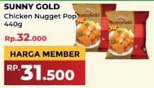 Promo Harga Sunny Gold Chicken Nugget Pop 440 gr - Yogya