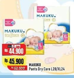 Promo Harga Makuku Dry & Care Celana L28, XL24 24 pcs - Alfamart