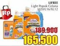 Promo Harga LIFREE Popok Celana Tipis & Nyaman Bergerak M20, L16, XL12  - Giant