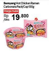Promo Harga SAMYANG Hot Chicken Ramen Carbonara 130 gr - Carrefour