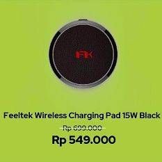 Promo Harga FEELTEK Wireless Charging Pad 15W  - iBox
