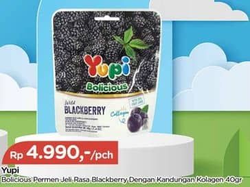 Promo Harga Yupi Bolicious Blackberry 40 gr - TIP TOP