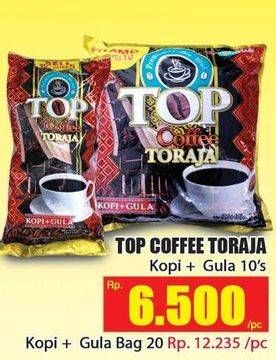 Promo Harga TOP COFFEE Toraja Kopi + Gula 10s/20s  - Hari Hari
