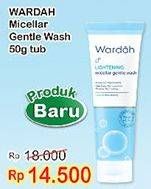 Promo Harga WARDAH Lightening Micellar Gentle Wash 50 gr - Indomaret