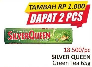 Promo Harga SILVER QUEEN Chocolate Green Tea 65 gr - Alfamidi