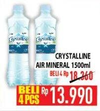 Promo Harga CRYSTALLINE Air Mineral 1500 ml - Hypermart