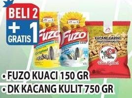 Promo Harga FUZO Kuaci 150gr / DUA KELINCI Kacang Kulit 750gr  - Hypermart