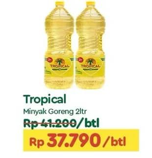 Promo Harga Tropical Minyak Goreng 2000 ml - TIP TOP