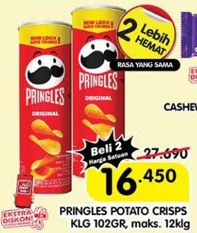 Promo Harga Pringles Potato Crisps 107 gr - Superindo