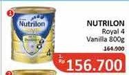 Promo Harga NUTRILON Royal 4 Susu Pertumbuhan Vanila 800 gr - Alfamidi