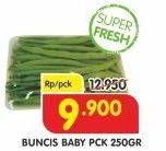 Promo Harga Buncis Baby 250 gr - Superindo