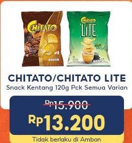 Promo Harga CHITATO Lite Snack Potato Chips/CHITATO Snack Potato Chips  - Indomaret