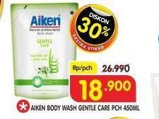 Promo Harga AIKEN Body Wash Anti Bacterial Aloe Vera 450 ml - Superindo