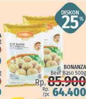 Promo Harga BONANZA Beef Bakso 500 gr - LotteMart