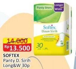 Promo Harga Softex Pantyliner Daun Sirih Longer And Wider 30 pcs - Alfamart