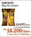 Promo Harga CHITATO Snack Potato Chips All Variants per 2 pcs 68 gr - Alfamidi