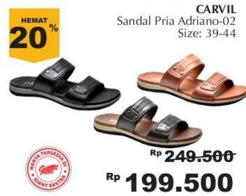 Promo Harga CARVIL Sandal Pria Andriano-02  - Giant