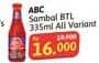 Promo Harga ABC Sambal All Variants 335 ml - Alfamidi