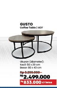 Promo Harga Courts Gusto Coffee Table 2Pcs Mdf   - COURTS