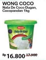 Promo Harga WONG COCO Nata De Coco Cocopandan, Dugan Cube 1 kg - Alfamart