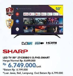 Promo Harga SHARP 2T-C50BG1i | LED TV 50"  - Carrefour