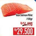 Promo Harga Salmon Fillet per 100 gr - Hypermart