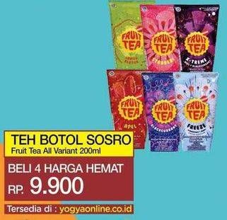 Promo Harga SOSRO Fruit Tea All Variants per 4 pouch 200 ml - Yogya