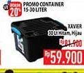 Promo Harga XAVIER X-box Container 30000 ml - Hypermart