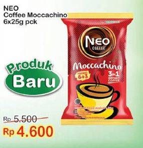 Promo Harga Neo Coffee 3 in 1 Instant Coffee per 6 sachet 25 gr - Indomaret