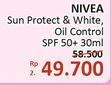 Promo Harga NIVEA Sun Face Serum Protect & White SPF 50+ Oil Control 30 ml - Alfamidi