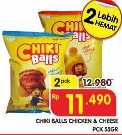 Promo Harga CHIKI BALLS Chicken Snack Chicken, Keju per 2 pouch 55 gr - Superindo