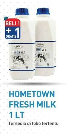 Promo Harga Hometown Fresh Milk 1000 ml - Hypermart