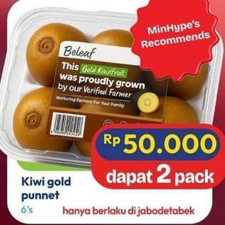 Promo Harga Kiwi Gold Punet 6 pcs - Hypermart
