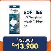 Promo Harga Softies Masker Earloop 3D Surgical Mask 5 pcs - Indomaret