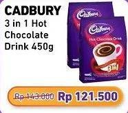 Promo Harga Cadbury Hot Chocolate Drink 3 in 1 450 gr - Alfamart