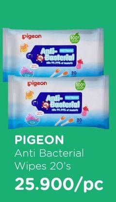 Promo Harga PIGEON Baby Wipes Anti Bacterial 20 sheet - Watsons