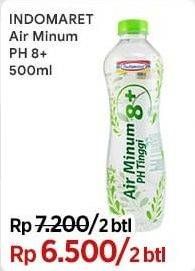 Promo Harga Indomaret Air Minum pH 8+ 500 ml - Indomaret