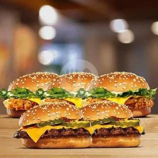 Promo Harga Burger King 5 Mix Cheeseburger  - Burger King