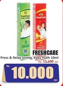 Promo Harga Fresh Care Minyak Angin Press & Relax Kayu Putih, Strong 10 ml - Hari Hari