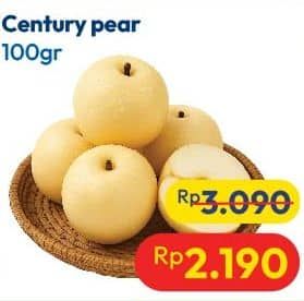 Promo Harga Pear Century per 100 gr - Hypermart