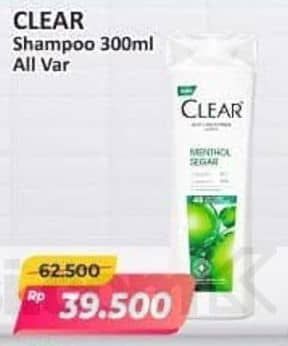 Promo Harga Clear Shampoo All Variants 300 ml - Alfamart