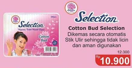 Promo Harga SELECTION Cotton Bud 100 pcs - Alfamidi