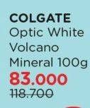 Promo Harga Colgate Toothpaste Optic White Volcanic Mineral 100 gr - Watsons