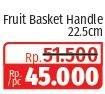 Promo Harga Viera Fruit Basket Handle 22.5cm  - Lotte Grosir